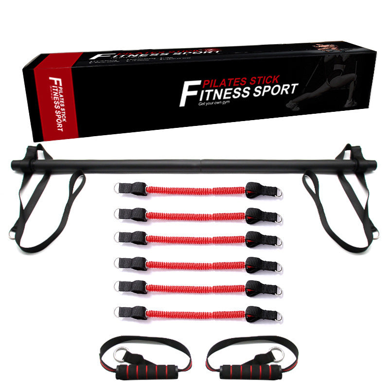 Portable Pilates Bar Kit With Resistance Bands