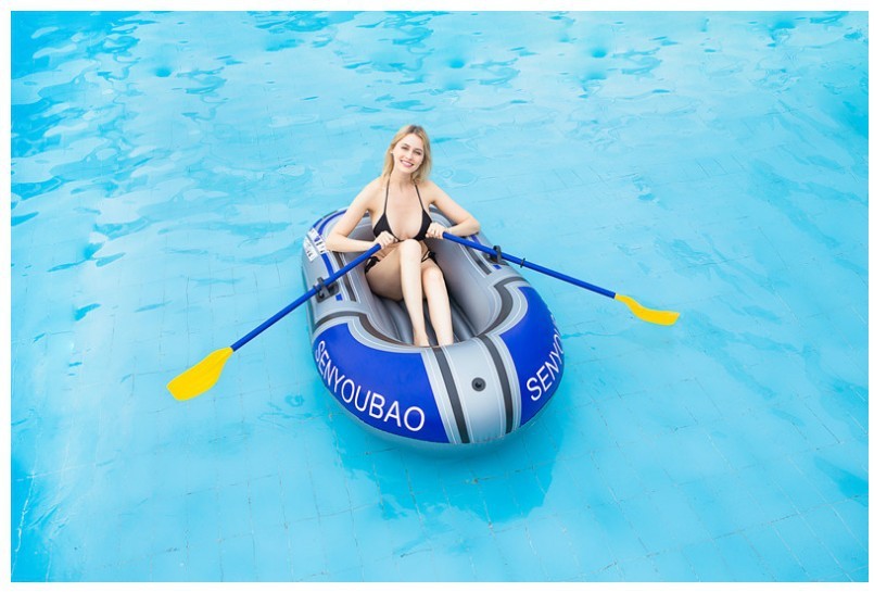 Single Double Inflatable PVC Fishing Kayak Boat