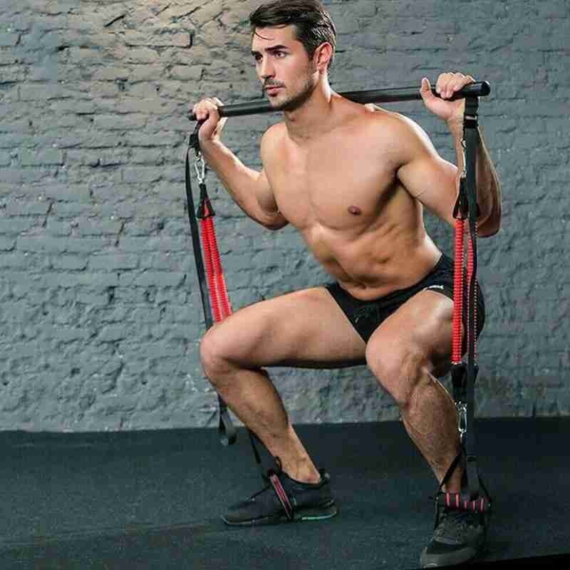 Portable Pilates Bar Kit With Resistance Bands