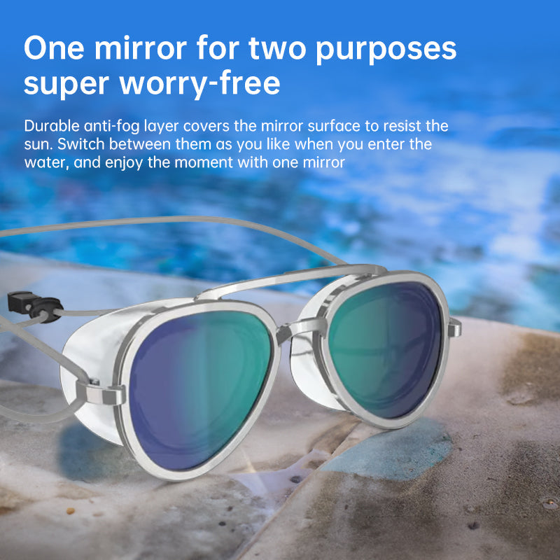 Low-Profile Competitive Swim Goggles UV Anti-Fog Zero-Drag