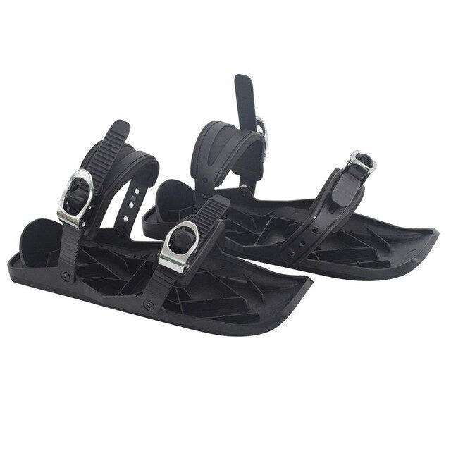 Mini Ski Sled Adjustable Bindings Portable Snow Skates