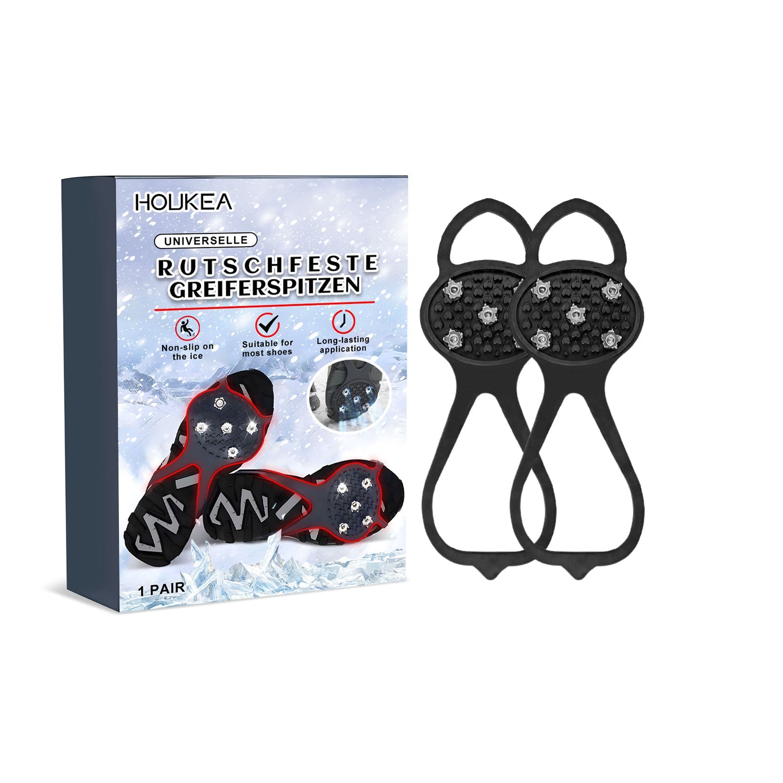 Universal Non-Slip Crampon Snowshoe Mountaineering Shoe Cover