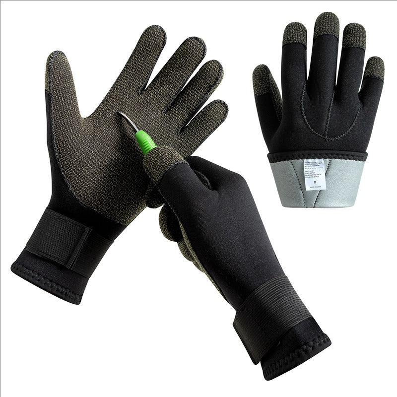 3/5mm Kevlar Diving Gloves Scratch Proof Spearfishing