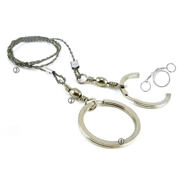 Portable Steel Wire Hand Chain Saw Survival Tool