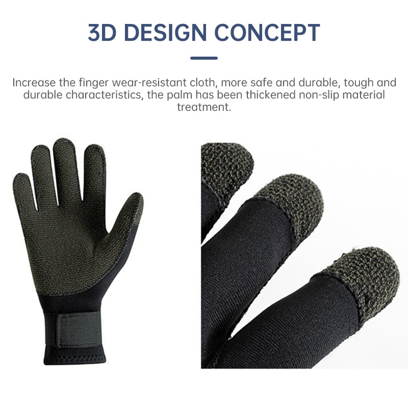 3/5mm Kevlar Diving Gloves Scratch Proof Spearfishing