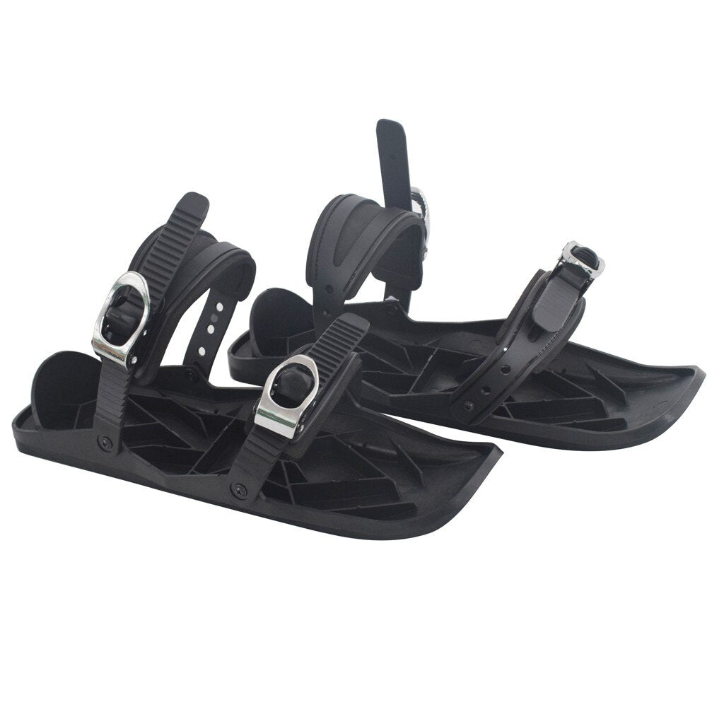 Mini Ski Sled Adjustable Bindings Portable Snow Skates