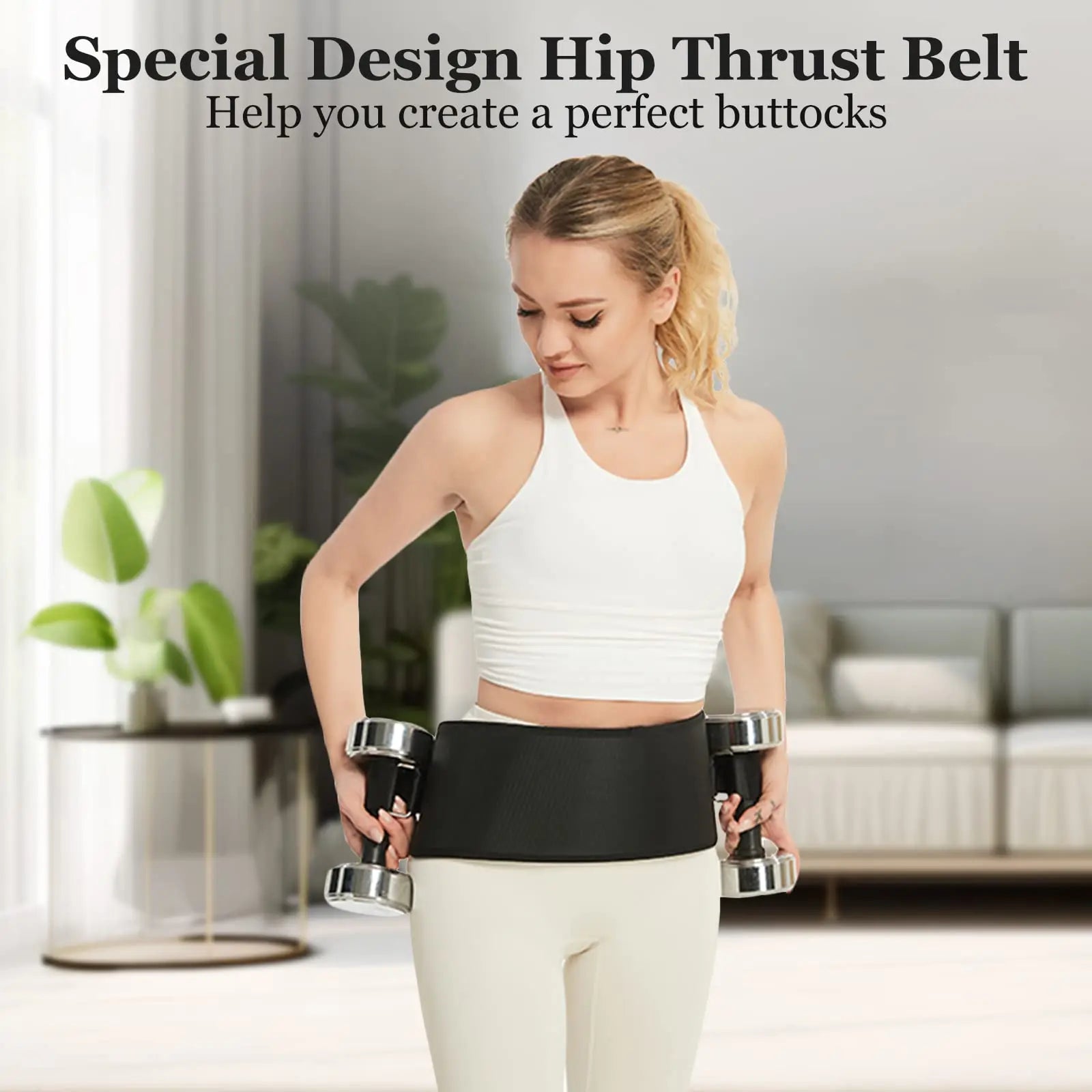 Hip Thrust Glute Bridge Pad Squat Training Belt
