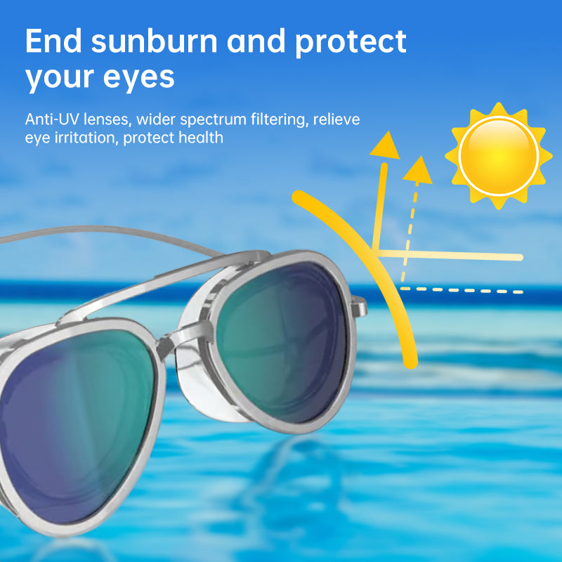 Low-Profile Competitive Swim Goggles UV Anti-Fog Zero-Drag