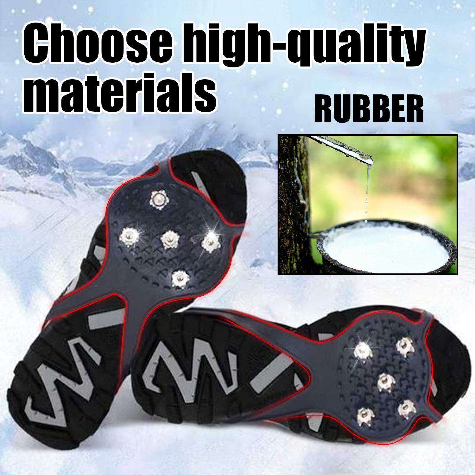 Universal Non-Slip Crampon Snowshoe Mountaineering Shoe Cover