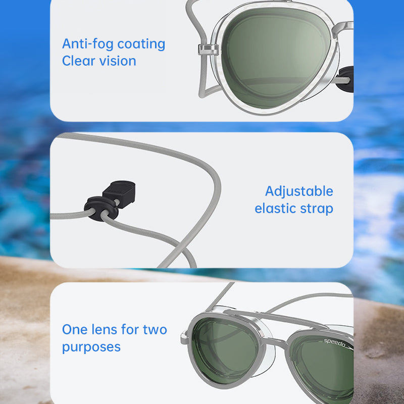 Low-Profile Competitive Swim Goggles UV Anti-Fog Zero-Drag