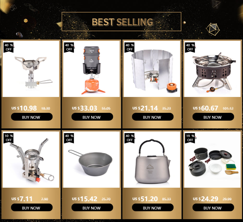 Widesea Camping Gas Stove – Outdoor Portable Burner & Survival Cooker