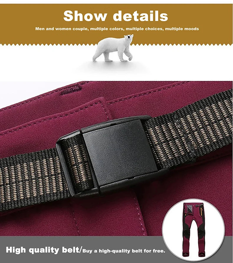 LNGXO Men's Fleece Hiking Pants