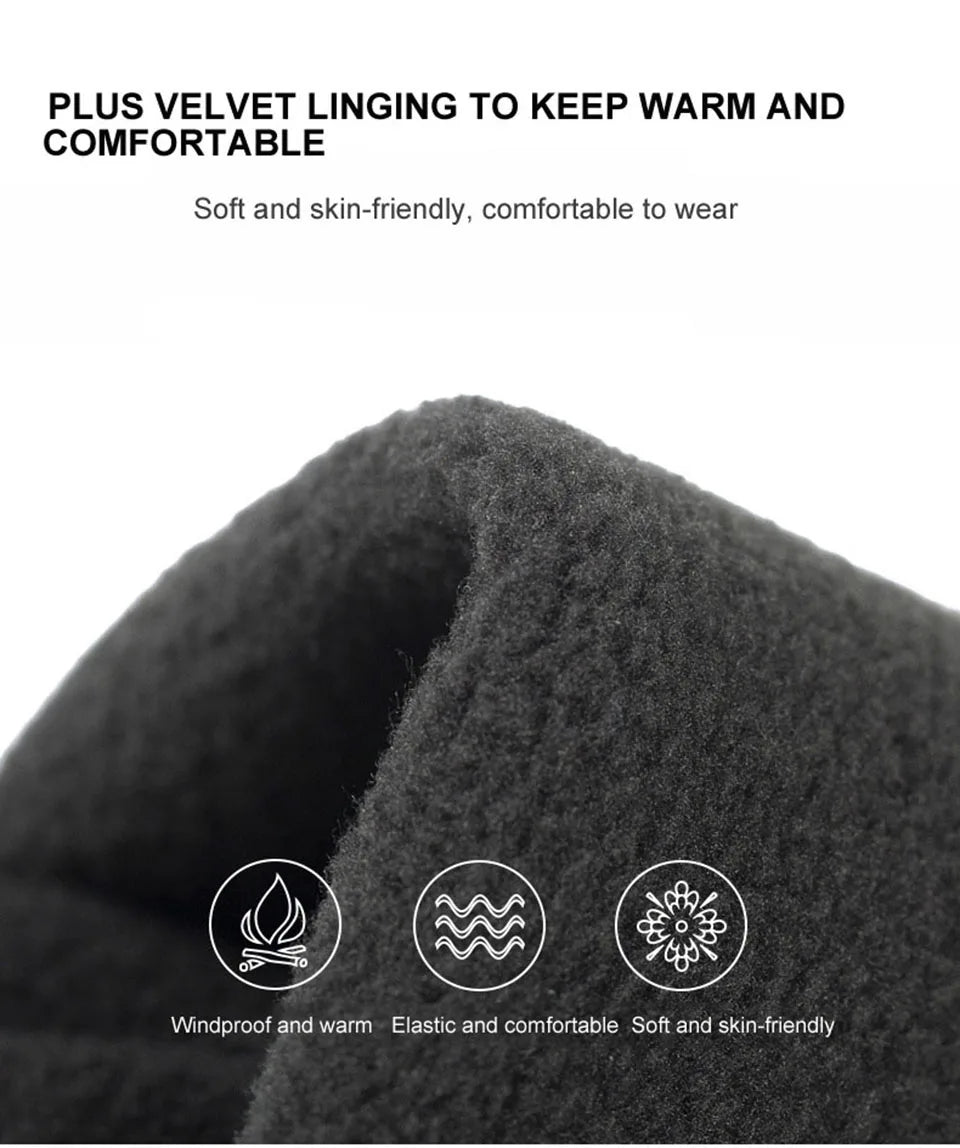 1 Pair Half-Finger Winter Sports Gloves