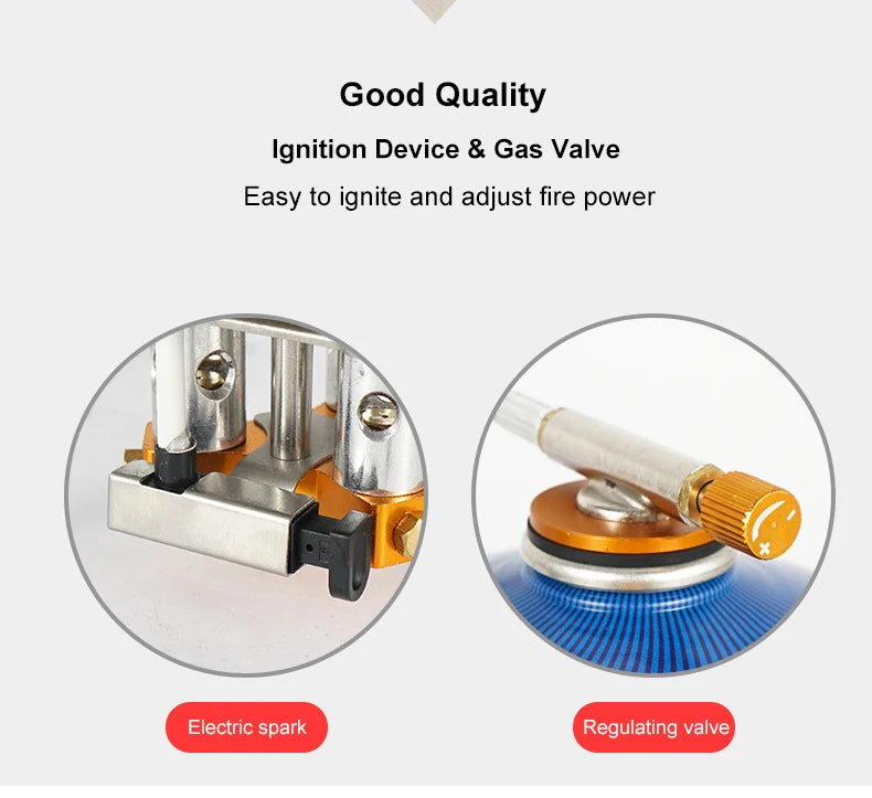 Portable 3-Head Outdoor Camping Gas Stove