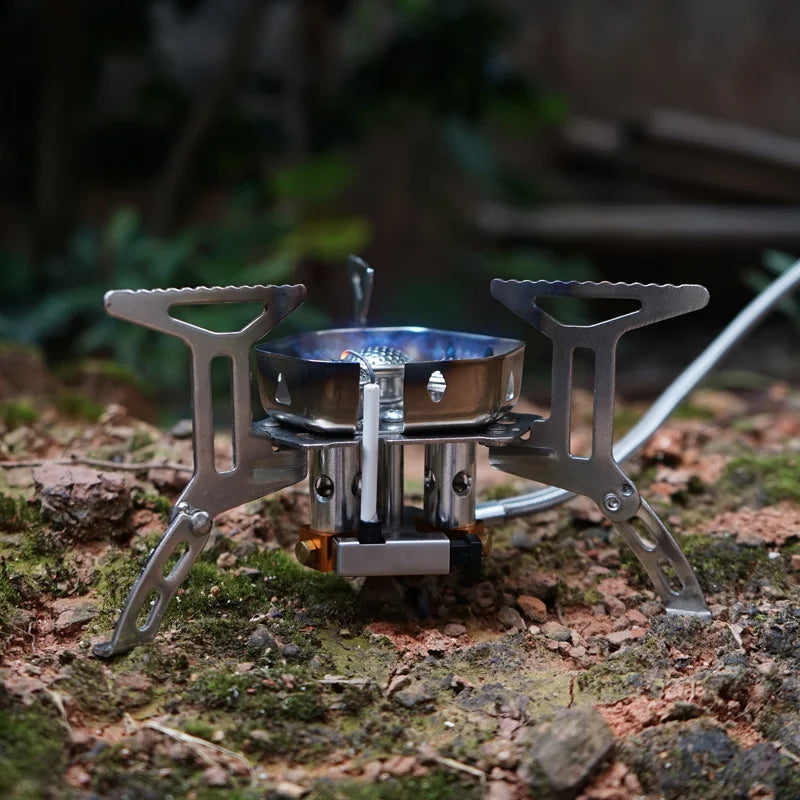 Portable 3-Head Outdoor Camping Gas Stove