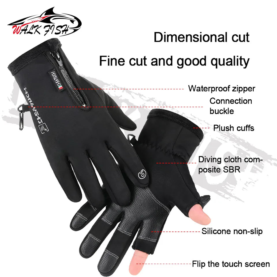 WALK FISH Winter Fishing & Outdoor Gloves