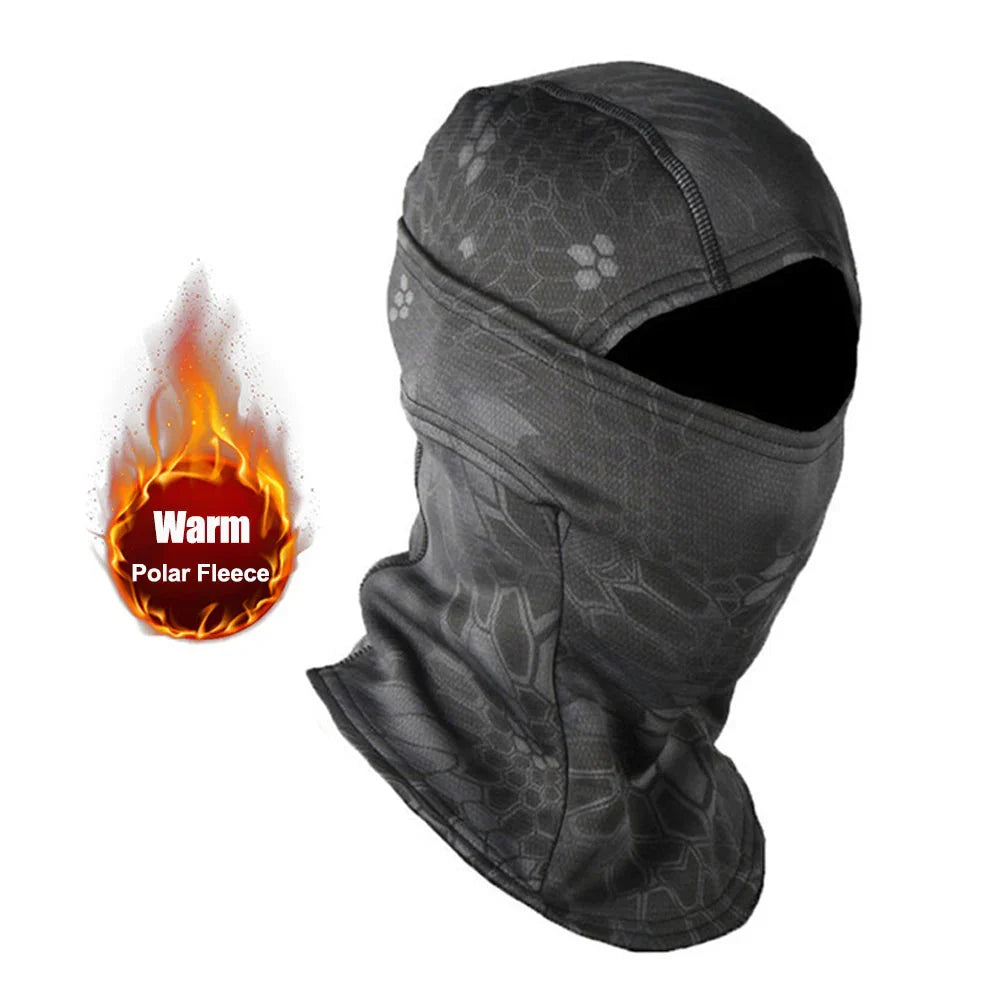 Winter Fleece Camouflage Balaclava Cold-Proof Ski Mask