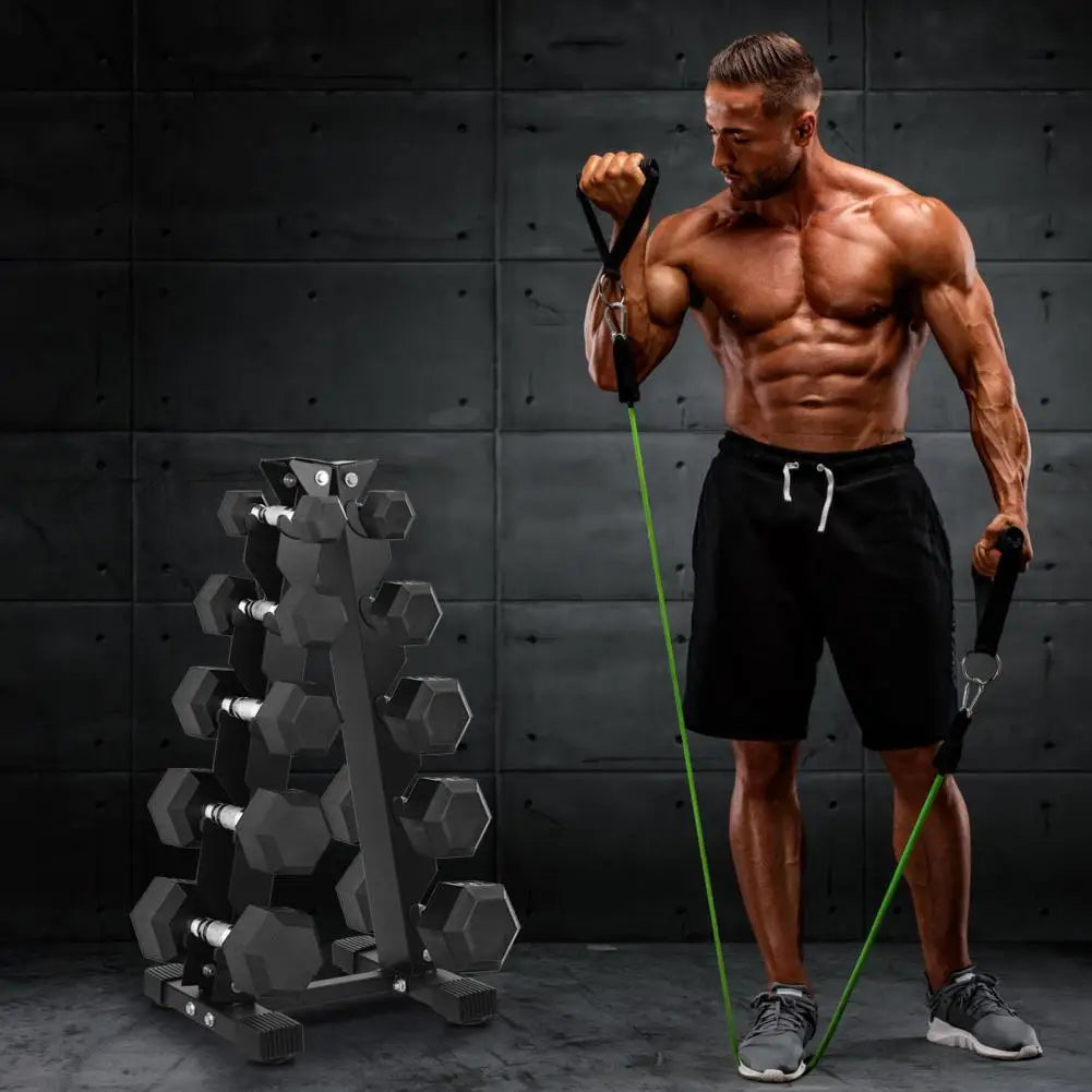 5-Tier Dumbbell Rack – Home Gym Weight Storage Stand