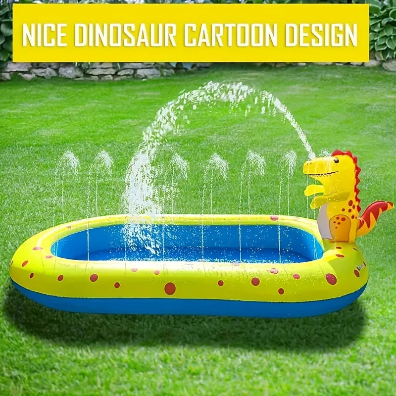 Cute Dinosaur Inflatable Splash Mat