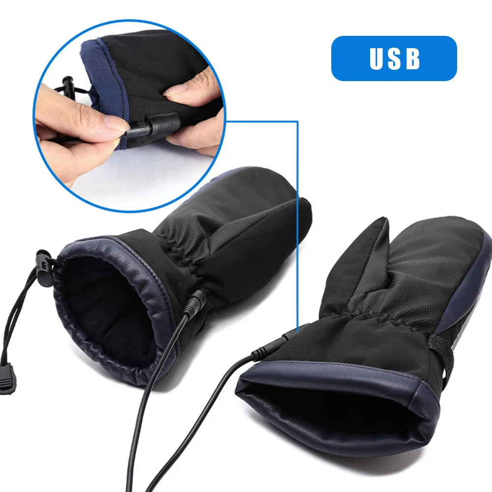 USB Heated Gloves – Electric Warm Gloves with 3 Temperature Settings