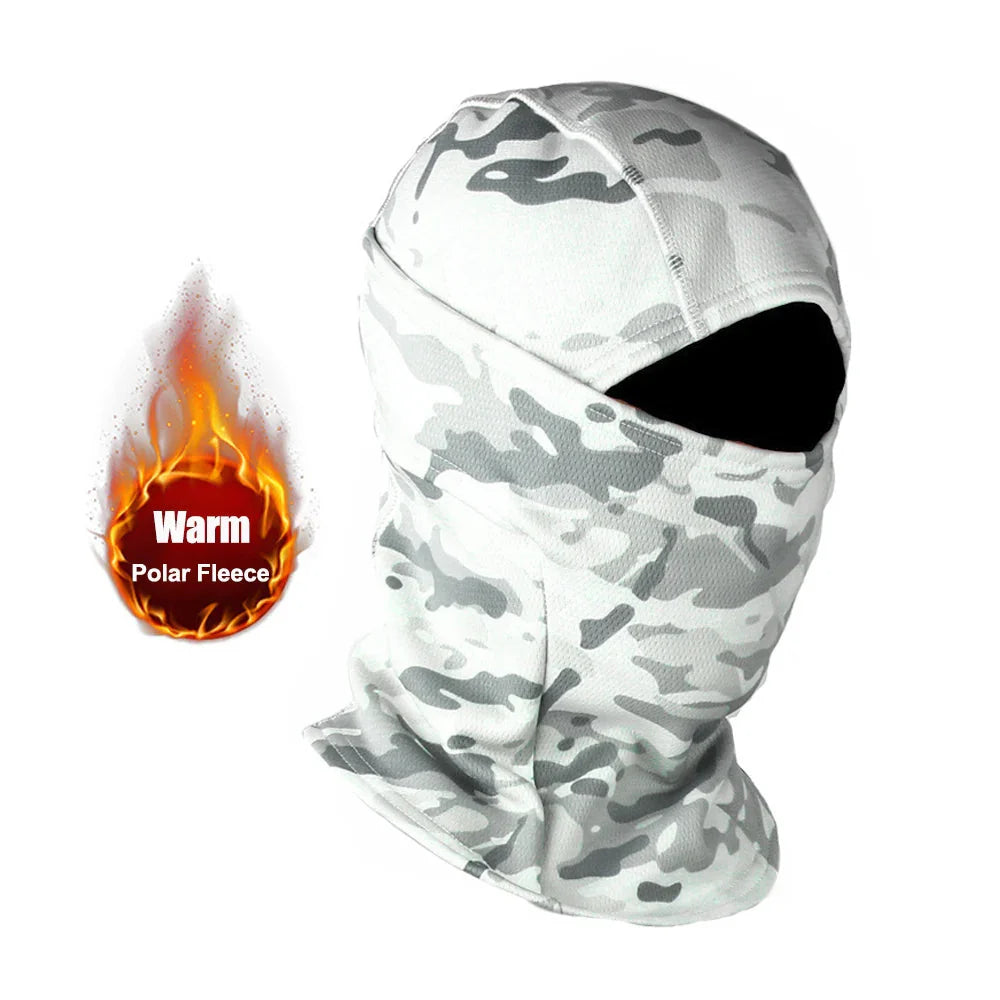 Winter Fleece Camouflage Balaclava Cold-Proof Ski Mask