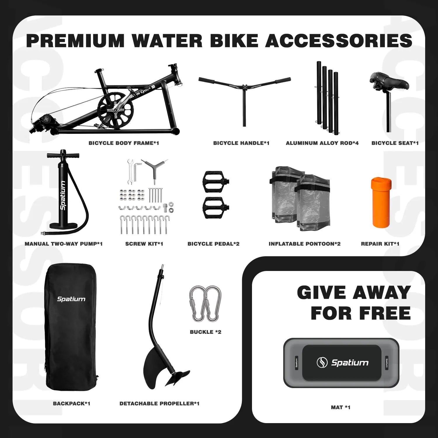 Spatium SUP Water Bike 2.0