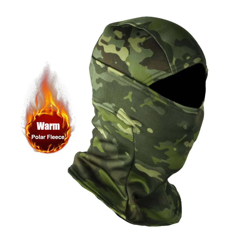 Winter Fleece Camouflage Balaclava Cold-Proof Ski Mask