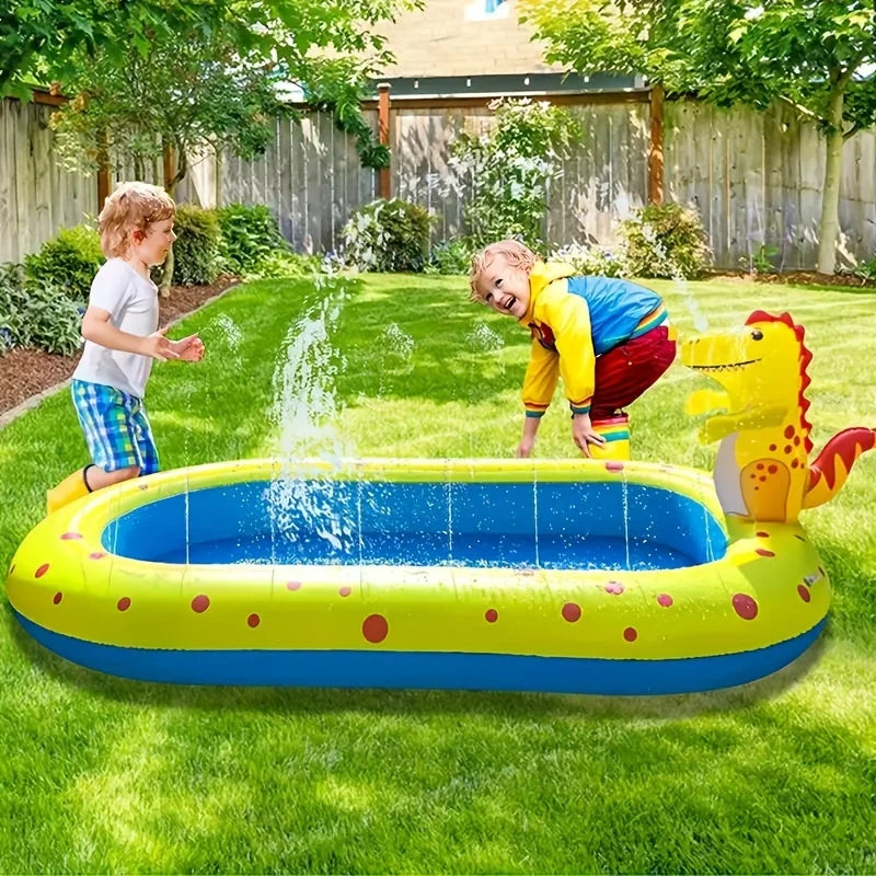 Cute Dinosaur Inflatable Splash Mat