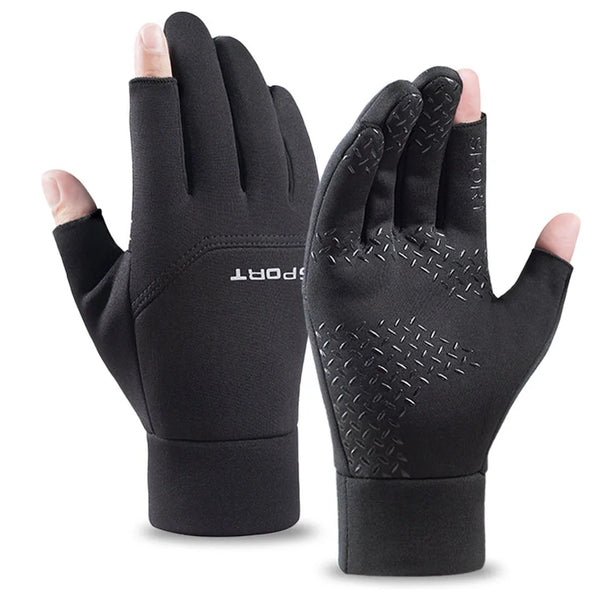 1 Pair Half-Finger Winter Sports Gloves