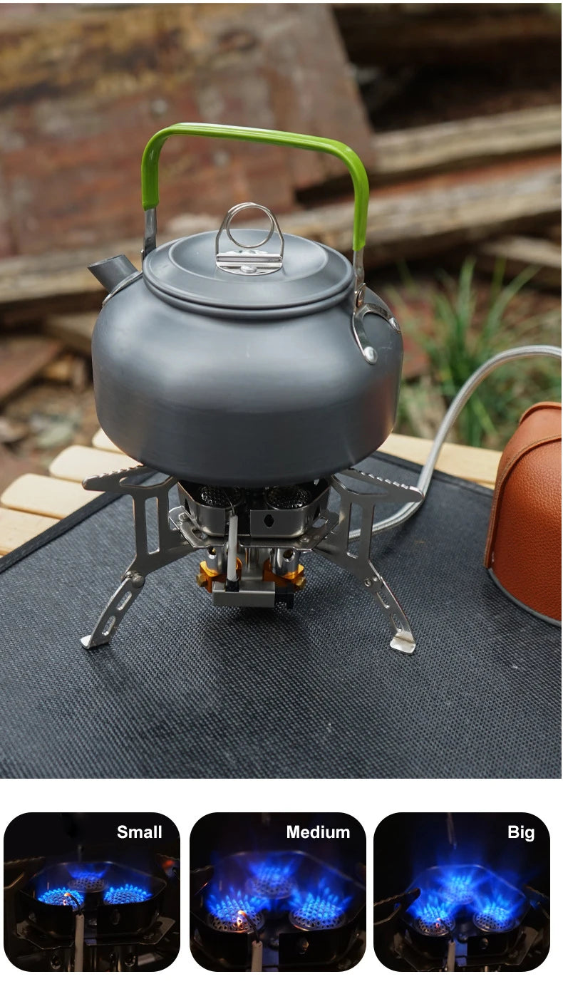 Portable 3-Head Outdoor Camping Gas Stove