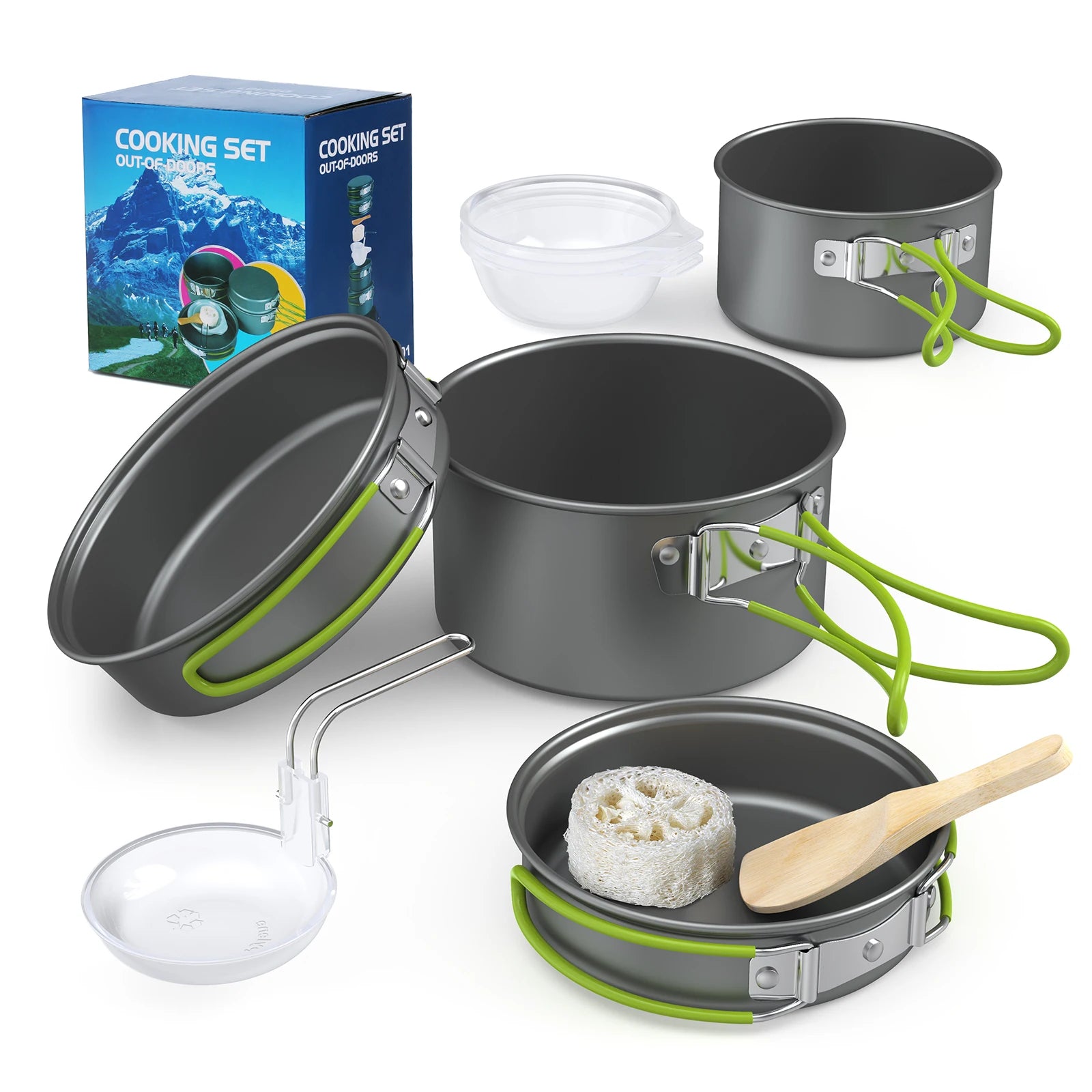 Camping Cooking Set for 2-3 People