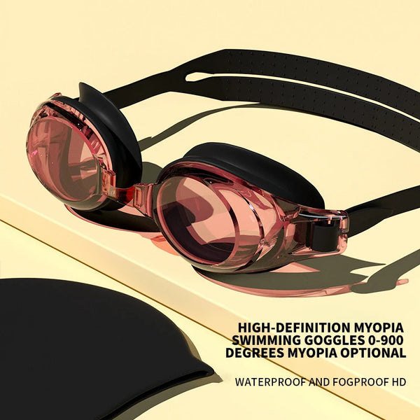 Adult HD Anti-Fog Myopia Swimming Goggles