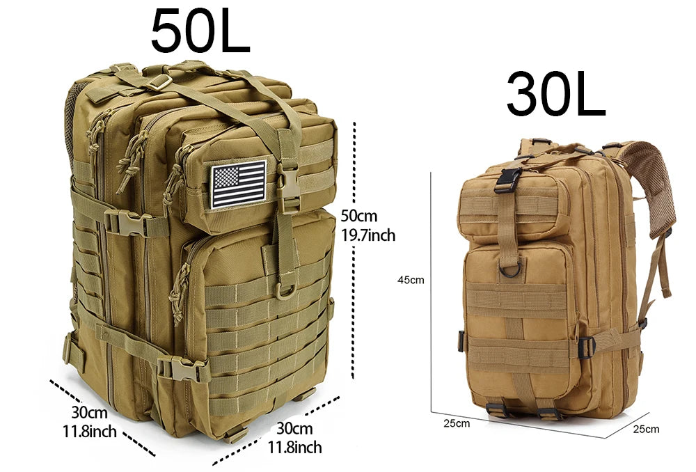 30L/50L Tactical Backpack for Men