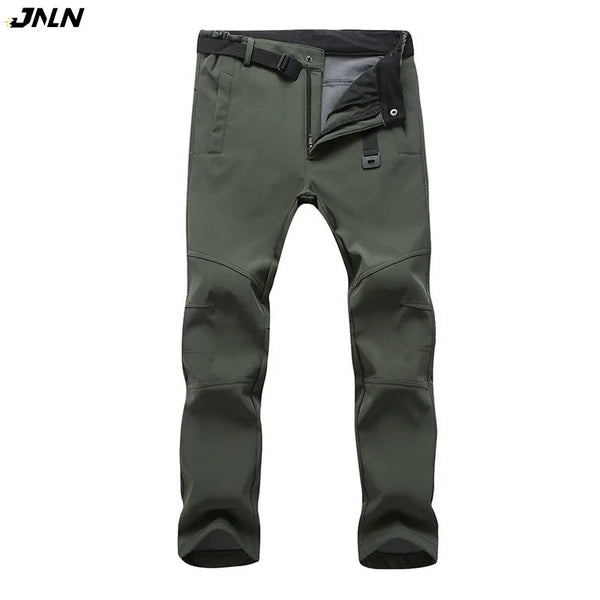 JNLN Men’s Winter Waterproof Fleece Hiking Pants