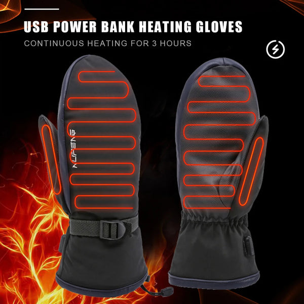 USB Heated Gloves – Electric Warm Gloves with 3 Temperature Settings
