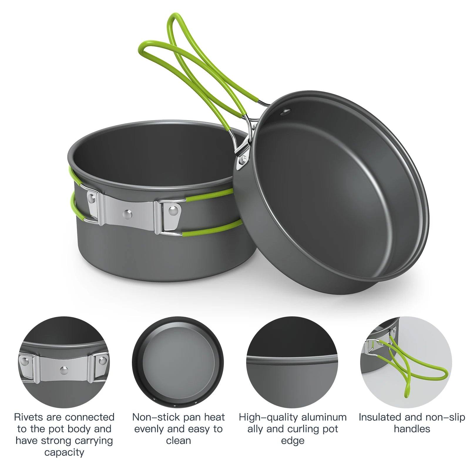 Camping Cooking Set for 2-3 People