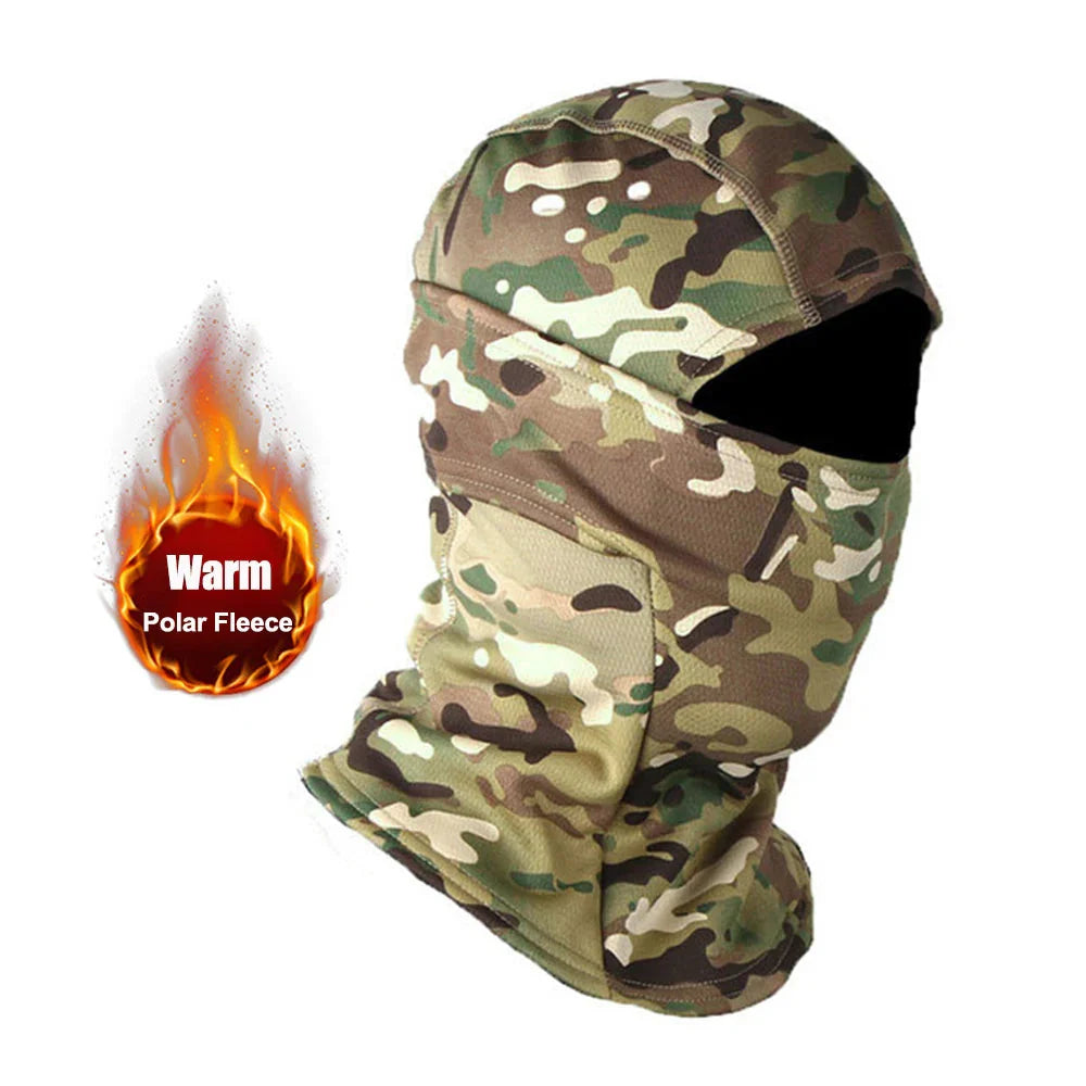 Winter Fleece Camouflage Balaclava Cold-Proof Ski Mask