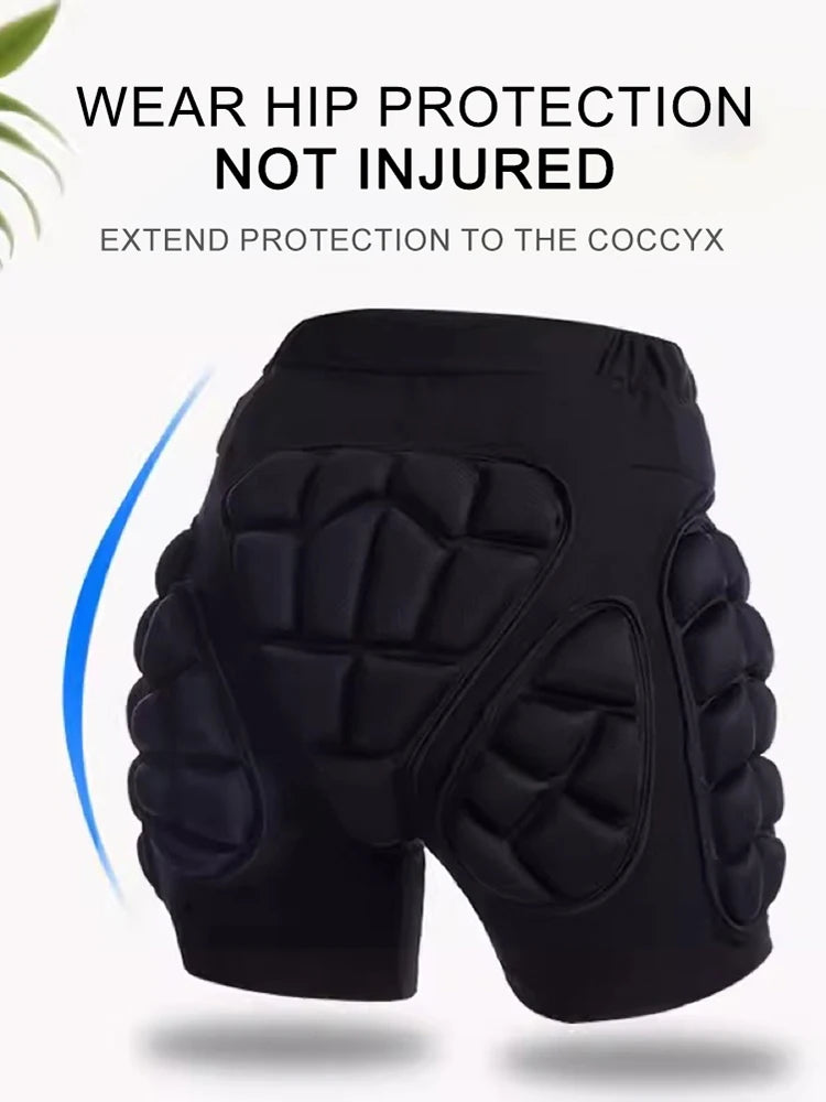 3D Padded Protective Shorts – Breathable EVA Winter Snowboard Guard