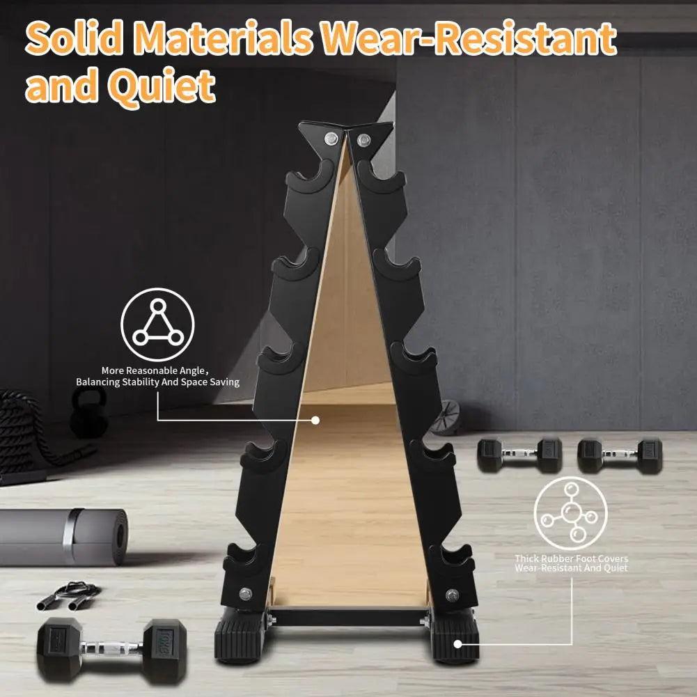 5-Tier Dumbbell Rack – Home Gym Weight Storage Stand