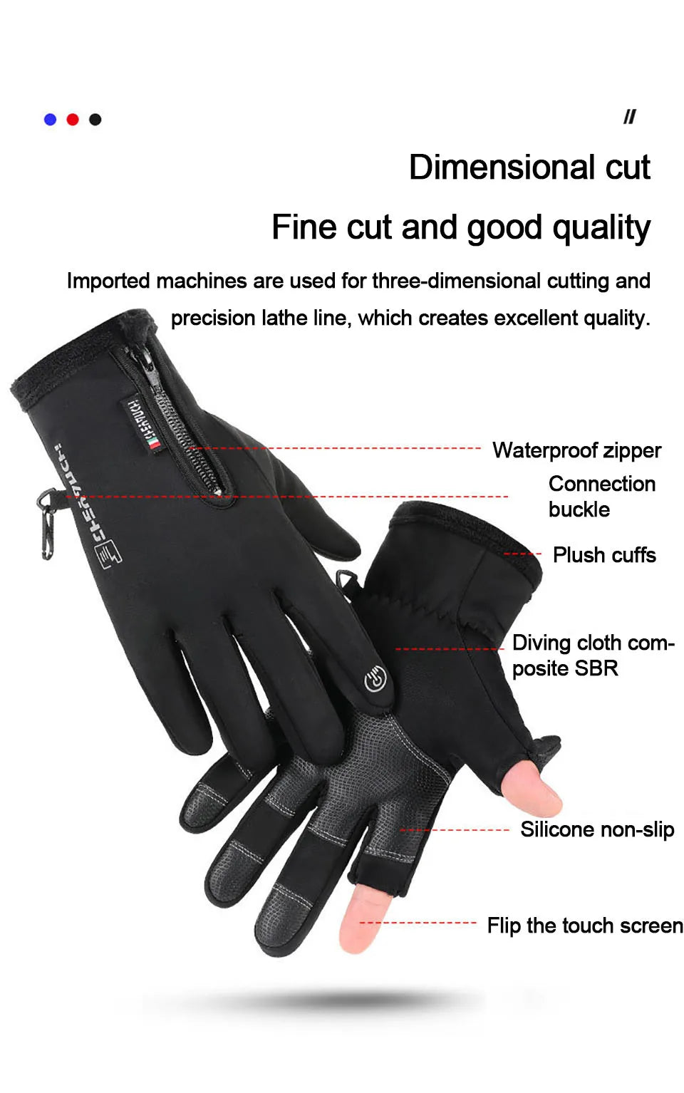 WALK FISH Winter Fishing & Outdoor Gloves