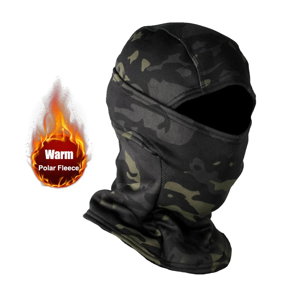 Winter Fleece Camouflage Balaclava Cold-Proof Ski Mask