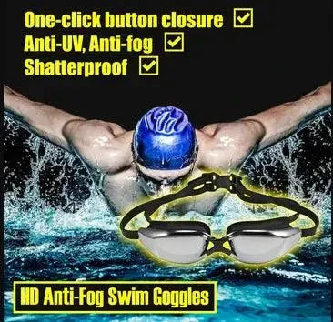 ClearView HD Swim Goggles Adjustable Comfort Fit