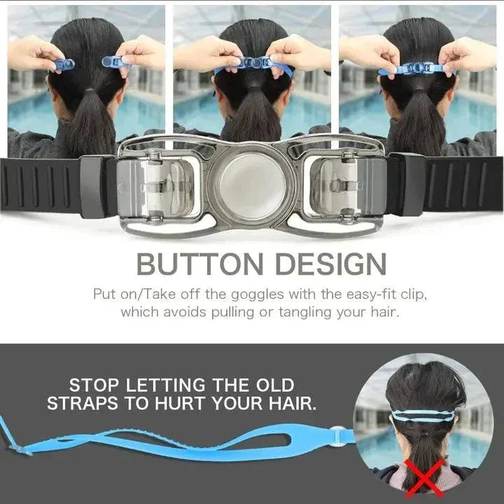ClearView HD Swim Goggles Adjustable Comfort Fit